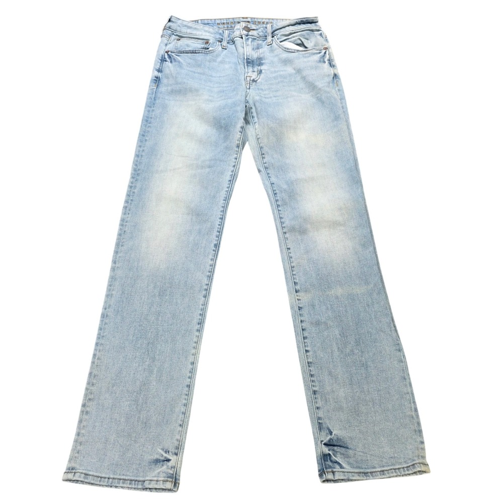 American Eagle Flex Original Straight Jeans Men's Size 32×34 Light Wash Blue